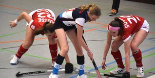 Bei den Frauen sind neben den Spielerinnen der SV Böblingen (Mitte) nur vier weitere Teams am Wochenende am Start.