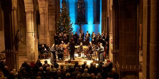 Das Sindefinger Vokalkabinett in der Martinskirche bei der „Messiah“-Aufführung. Bild: Heiden